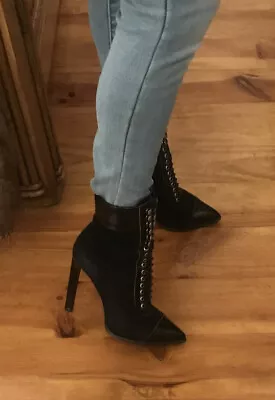 £29.99 • Buy Jeffrey Campbell Granny Boots Victorian Steampunk Size 4 VGC ✨✨