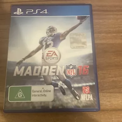 Madden NFL 16 | EA Sports | PS4 Sony Playstation 4 Game Football  • $8