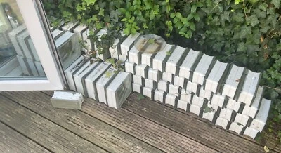 £200 • Buy Glass Bricks / Blocks 32 X 19cm X 19cm X 8cm And 115 X 19cm X 9cm X 8cm