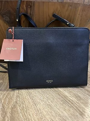 $150 • Buy Oroton Black Bag, DUO CROSSBODY Brand New With Tag.