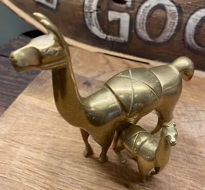 Lot Of 2 Vintage Brass Llama Figurines • $20