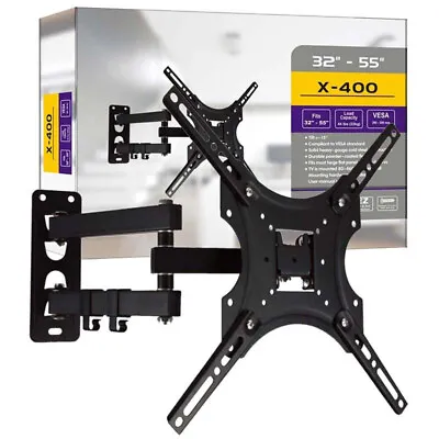 TV Wall  LCD Tilt Swivel Swing Arm Mount Bracket 24/28/32/40/43/49/50/55 Inch • £12.75