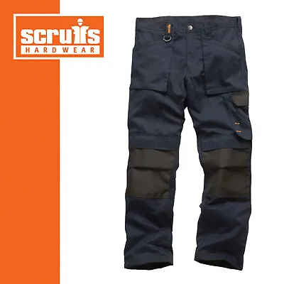 Scruffs 28-40  S/R/L Leg NAVY BLUE Worker Non-Holster Lightweight Work Trousers • £26.56