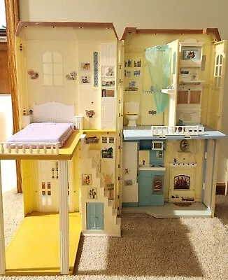 Vintage Mattel Barbie Happy Family Smart House Sounds Like Home 2004 Doll House • $125
