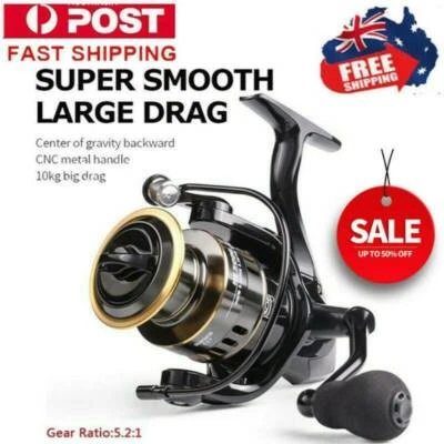 $20.70 • Buy Fishing Reel HE1000-7000 High Speed Metal Spool Spinning Reel Saltwater Reel