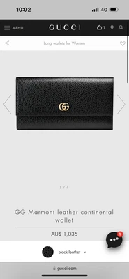 $350 • Buy GG Marmont Gucci  Wallet Womens