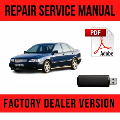 Volvo S40 V40 1996-1999 Factory Repair Manual USB • $16.49