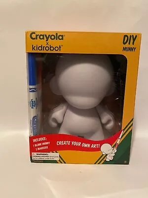 Crayola Kidrobot 7 Inch DIY Munny Action Figure - 5 Markers Brand NIB 2016 • $32.50