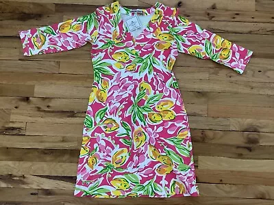 Barbara Gerwit Dress XS  With 3/4 Sleeve NWT Sleeve Fun Summer Colors • $10