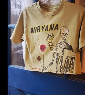 Vintage Nirvana Incesticide Shirt Cropped AAA Kurt Cobain Y2k Vtg Grunge  • $79.99