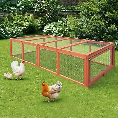 Alopet Chicken Coop Rabbit Hutch Extra Large Wooden Chicken House Run Hen Cage • $132.21