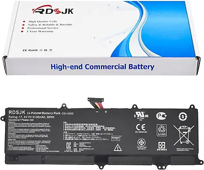 C21-X202 Laptop Battery For Asus Vivobook S200 S200E X201 X201E X202 X202E Q200 • $49.04