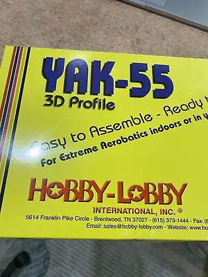 Yak-55  Rc Plane Hobby Lobby 3D Profile Foam RC  Sport  Flyer  Park • $52