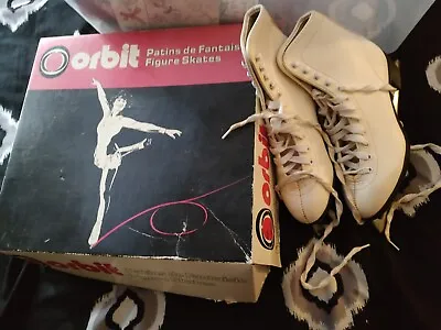 Figure Skates New With Box. Size 7.  Minor Rust On Blades • $30