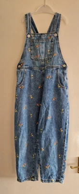 £7.99 • Buy Next Girls Denim Dungarees