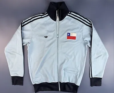 £77.99 • Buy Retro Chile 1980's Training Football Jacket Adidas Originals Shirt Size L Adult