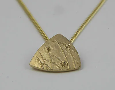 Ola Gorie Small Mistral Pendant 9ct Yellow Gold 375 Chain Scottish  • £185