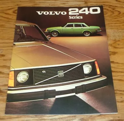 Original 1975 Volvo 240 Series Sales Brochure 75 Sedan Station Wagon • $12