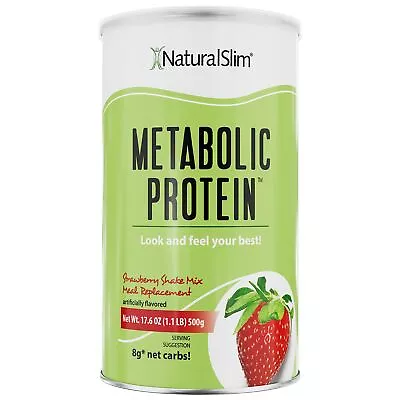 NaturalSlim METABOLIC PROTEIN Meal Replacement Whey Protein Shake (Strawberry) • $41.24