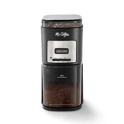 Mr. Coffee 12-Cup Automatic Burr Grinder Black Precision Grinding For All • $44.99