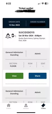 $uicideboy$ Sydney Concert GA Ticket For Sale - 30th March Gig At Quedos! • $120