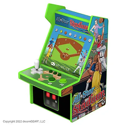 MY ARCADE All-Star Stadium Micro Player:6.75  Mini Arcade Machine With 307 Games • $39.99