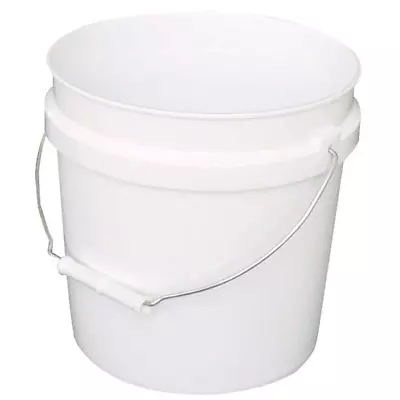 Leaktite 2 Gallon Plastic Paint Bucket With Handle White • $8.65