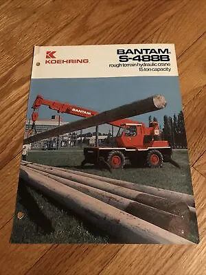 $35 • Buy Original Koehring Bantam S488B Rough Terraincrane Dealer Sales Brochure