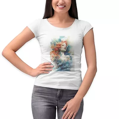 Mermaid Womens T-Shirt Summer Holiday T Shirt Funny Tee Top Gift Little Sea Beac • £6.99