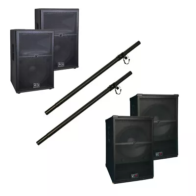 $2614.95 • Buy (2) Peavey SP 2 & SP 118 Pro Audio DJ Passive PA Speaker & Sub Package W/ Stand