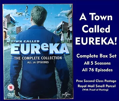 A Town Called Eureka (DVD 2013) Complete Seasons 1 - 5 23 Discs In Slipcase • £19.99