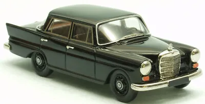 1965 Mercedes 200 4-door Saloon  Heckflosse  Black 1/43 Whitemetal/pewter • $214