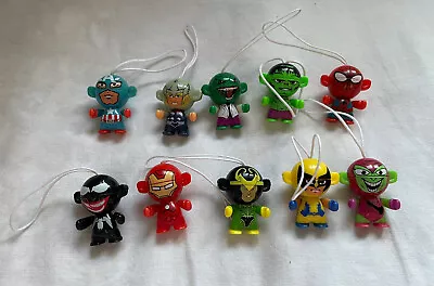 Marvel Kinder Egg Toys Twisted Heads Full Collection X10 • £20