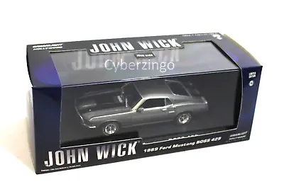 Greenlight John Wick 1969 Ford Mustang BOSS 429 1:43 Diecast Car BRAND NEW • $22.99