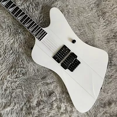 White Firebird Electric Guitar Solid Body Black Fretboard Mahogany Body&Neck • $269.38
