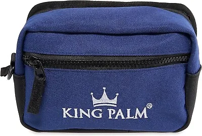 KING PALM | Canvas Travel Pouch | Durable Toiletry Bag | Blue | 8 X 5 Inch • $19.99