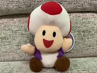 Vintage Super Mario All Stars 5 Inch Toad Plush Toy Banpresto 1993 Rare Snes Ufo • £49.99