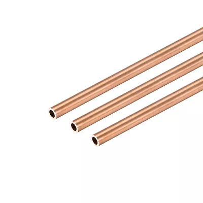 3pcs Copper Round Tube 3mm OD 0.5mm Wall Thickness 300mm Long Pipe Tubing • $15.53