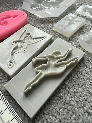 Fairy Ballerina Pixie Tinkerbell Silicone Mould Bundle Epoxy Resin Detailed • £6