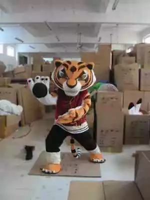 Tigress Tiger Kung Fu Panda Mascot Costume Halloween COS Adult Fancy Dress Newly • $149.99