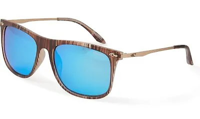 *LAST 1*  O'Neill LAYER Wood Grain Blue Mirror Sport Rectangle Sunglasses • $35