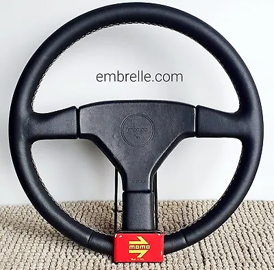 MOMO Cobra Mazda Miata MX5 Authentic Leather Steering Wheel 370mm RARE JDM • $499.99