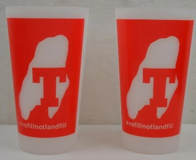 £8.99 • Buy 2 X Tennent's Plastic Pint Glass #refillnotlandfill Festivals T In The Park
