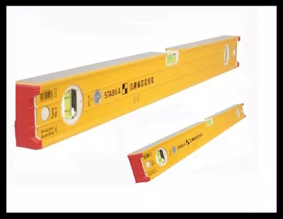 £49.95 • Buy Stabila STB96-2 Double Plumb Ribbed Box Section Spirit Level 120cm/48 &60cm/24 