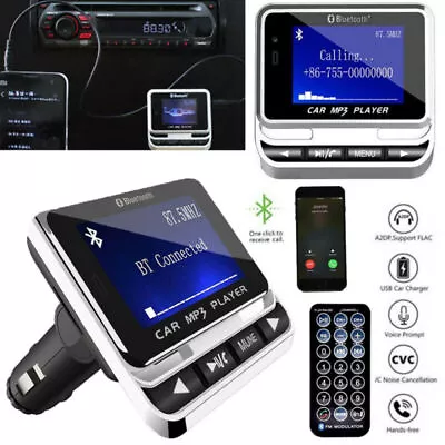 Handsfree Wireless Bluetooth Car Kit FM Transmitter USB Charger Radio MP3 Player • $32.99