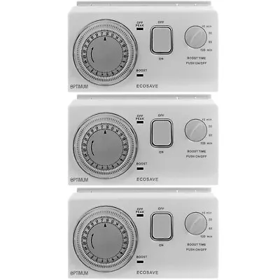 UNIVERSAL Economy 7 Timer Water Immersion Storage Heater Time Switch Boost X 3 • £186