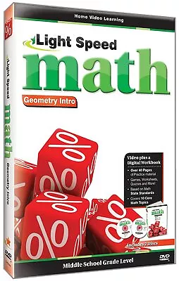 Light Speed Math: Geometry Intro (DVD 2009) Middle School Grade Level New • $6.90