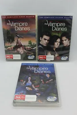 The Vampire Diaries : Seasons 123 DVD REGION 4 - FREE POSTAGE • $7.33