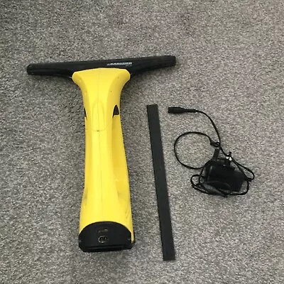 Karcher WV60 Window Vacuum Cleaner With Charger & Spare Blade Spares Or Repairs • £5