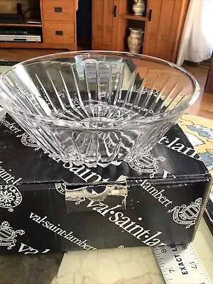 $26.25 • Buy New In Box Val St. Lambert  Signed Crystal Balmoral Bowl 9”